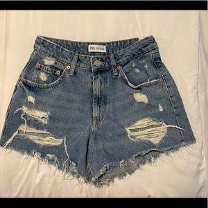 Zara denim shorts